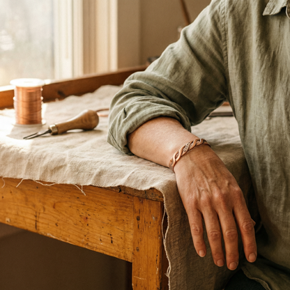 Cora's Seam Copper Bracelet