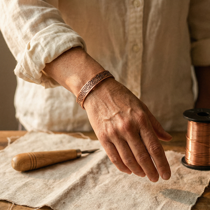 Cora's Moss Copper Bracelet