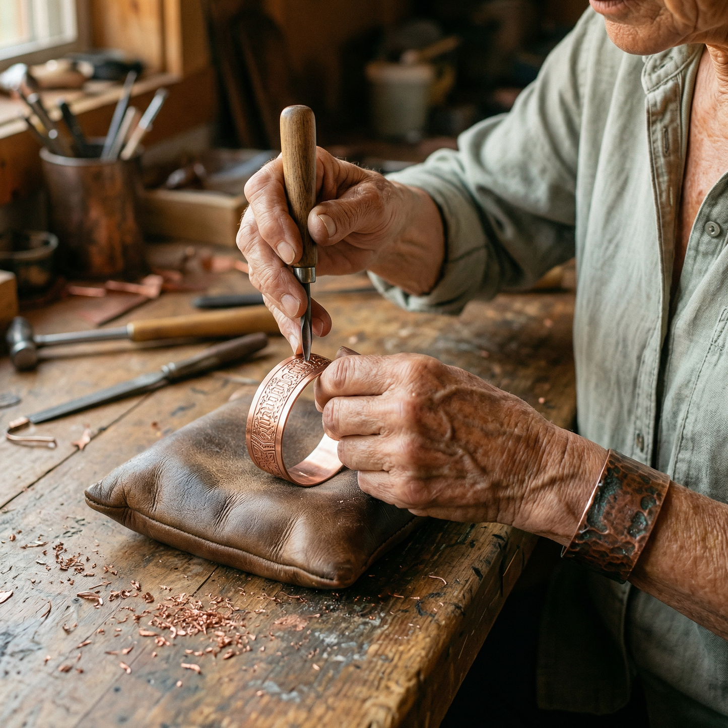 Cora's Drift Copper Bracelet