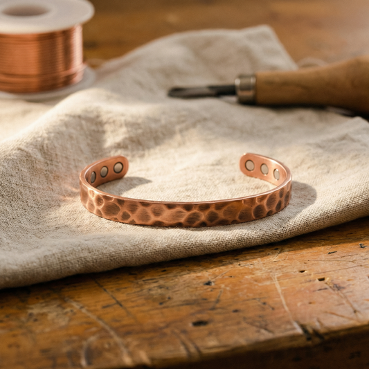 Cora's Furrow Copper Bracelet