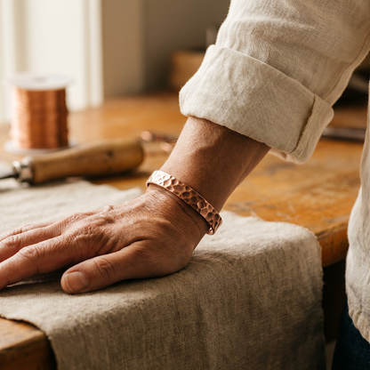 Cora's Furrow Copper Bracelet