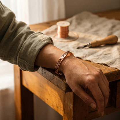 Cora's Current Copper Bracelet