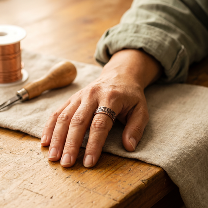 Cora's Burr Copper Ring