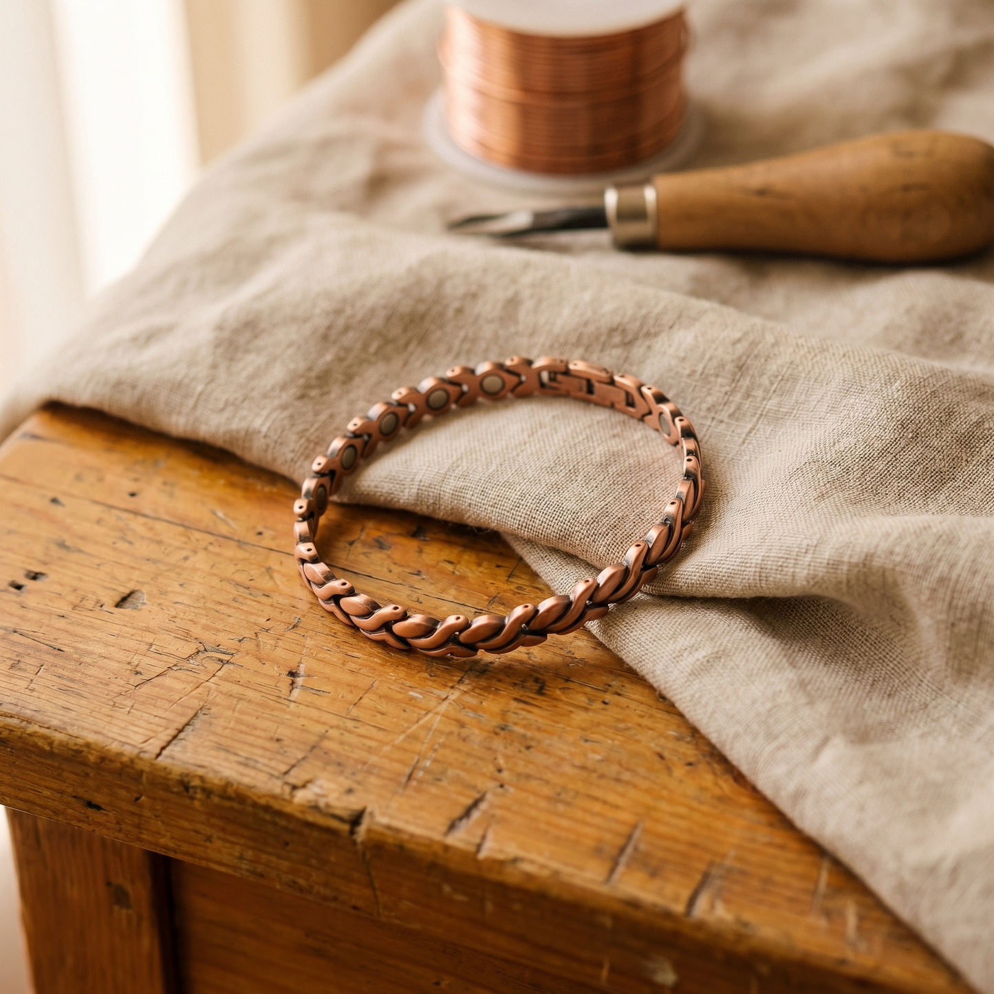 Cora's Dune Copper Anklet
