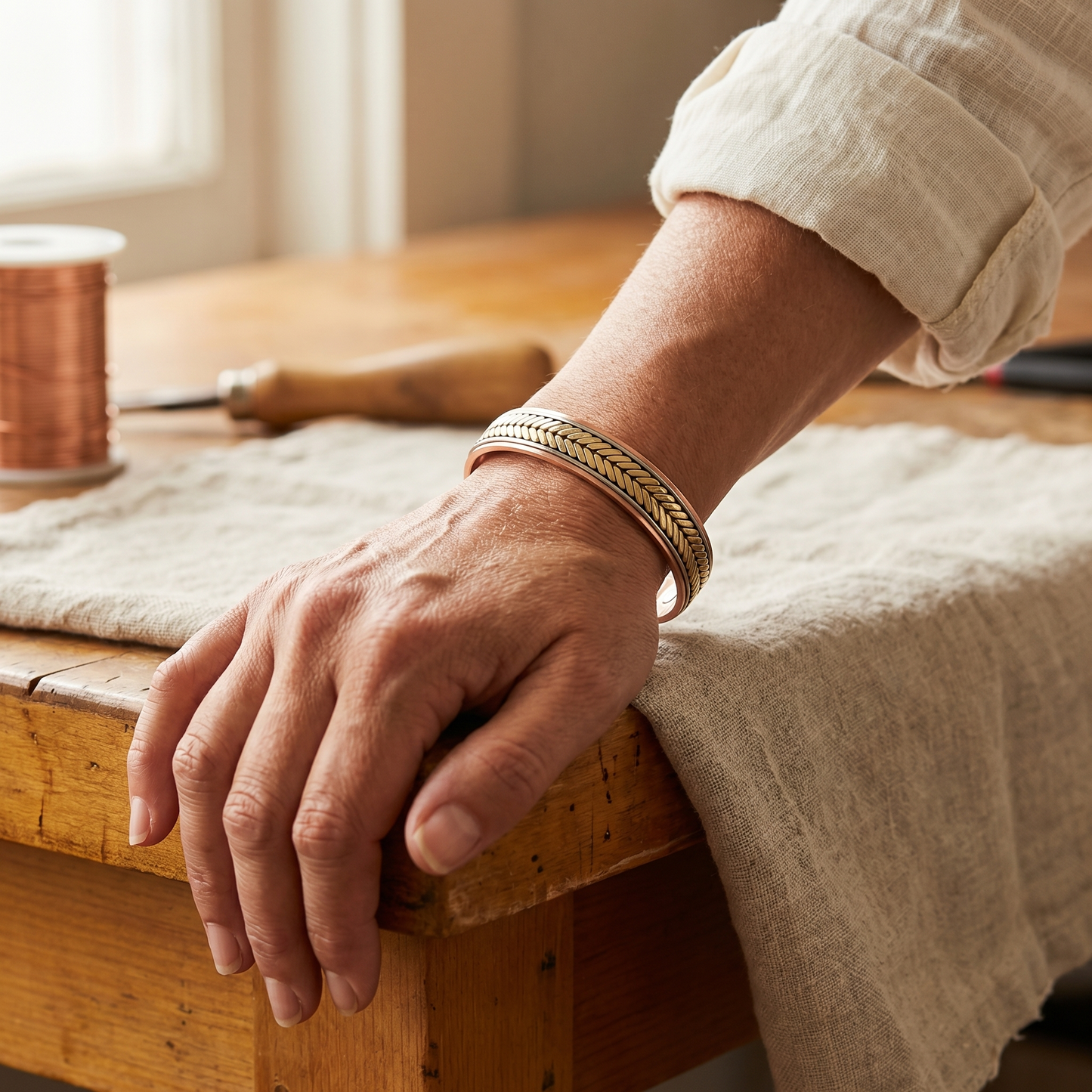 Cora's Harvest Copper Bracelet