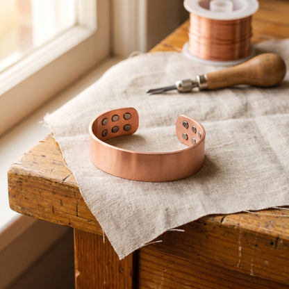 Cora's Anvil Copper Bracelet
