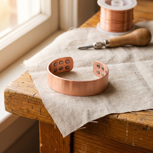 Cora's Anvil Copper Bracelet