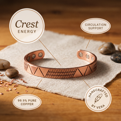 Cora's Crest Copper Bracelet