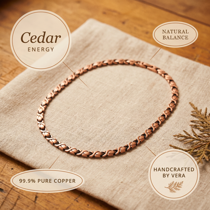 Cora's Cedar Copper Necklace