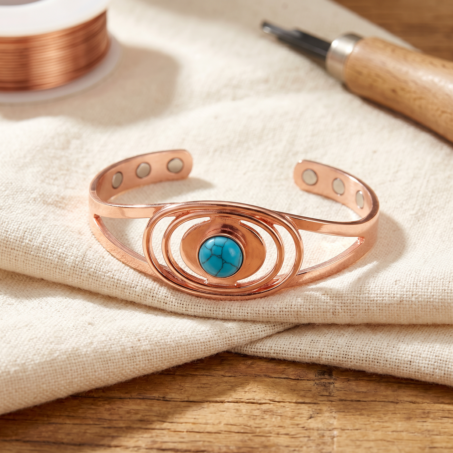 Cora's Sedge Copper Bracelet