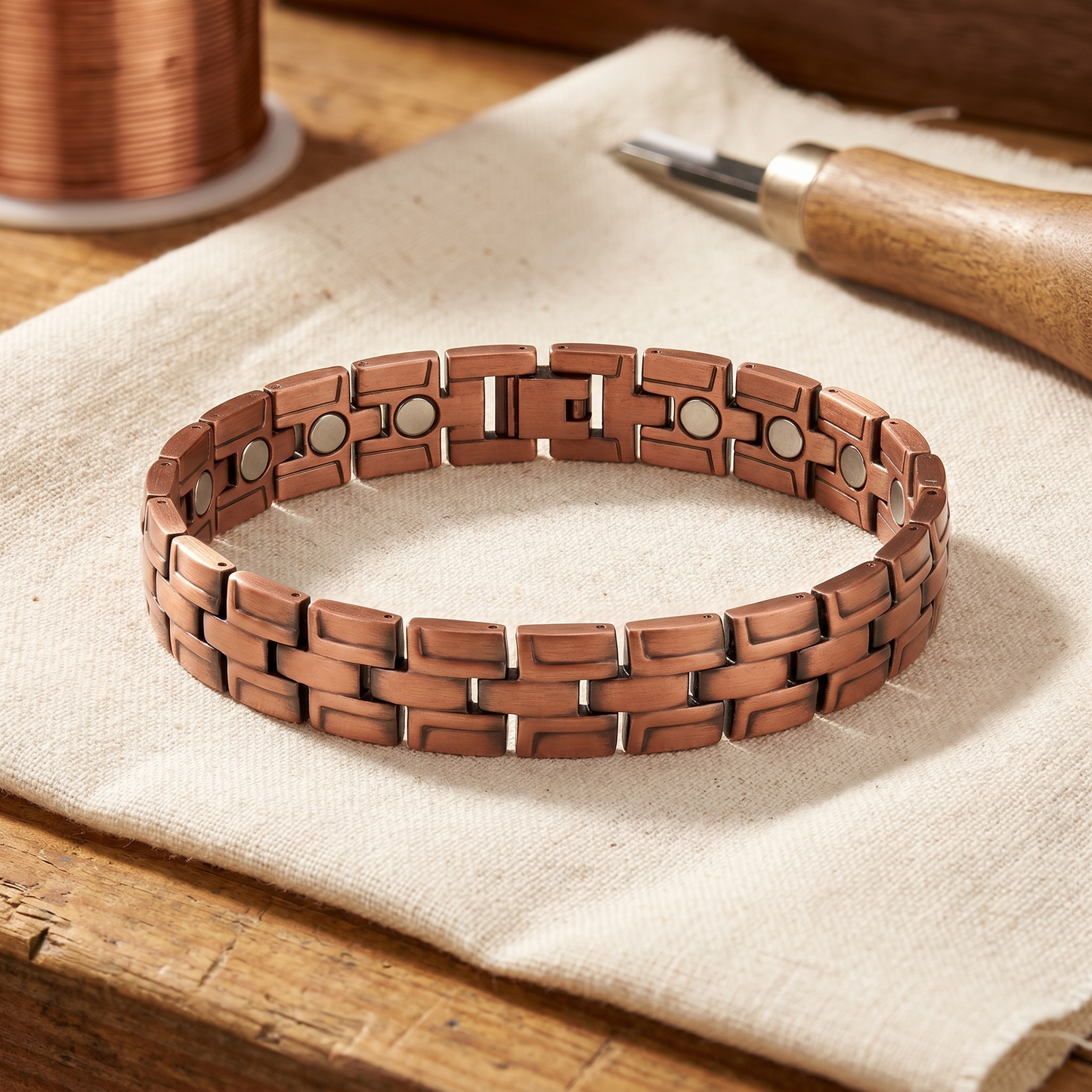 Cora's Gorse Men's Copper Bracelet