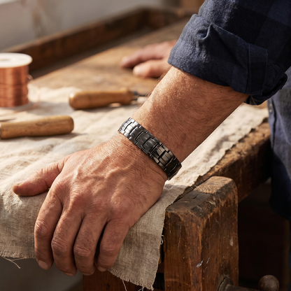 Cora's Ochre Men's  Copper Bracelet