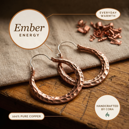 Cora's Ember Copper Earrings