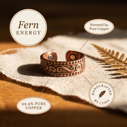 Cora's Fern Copper Ring