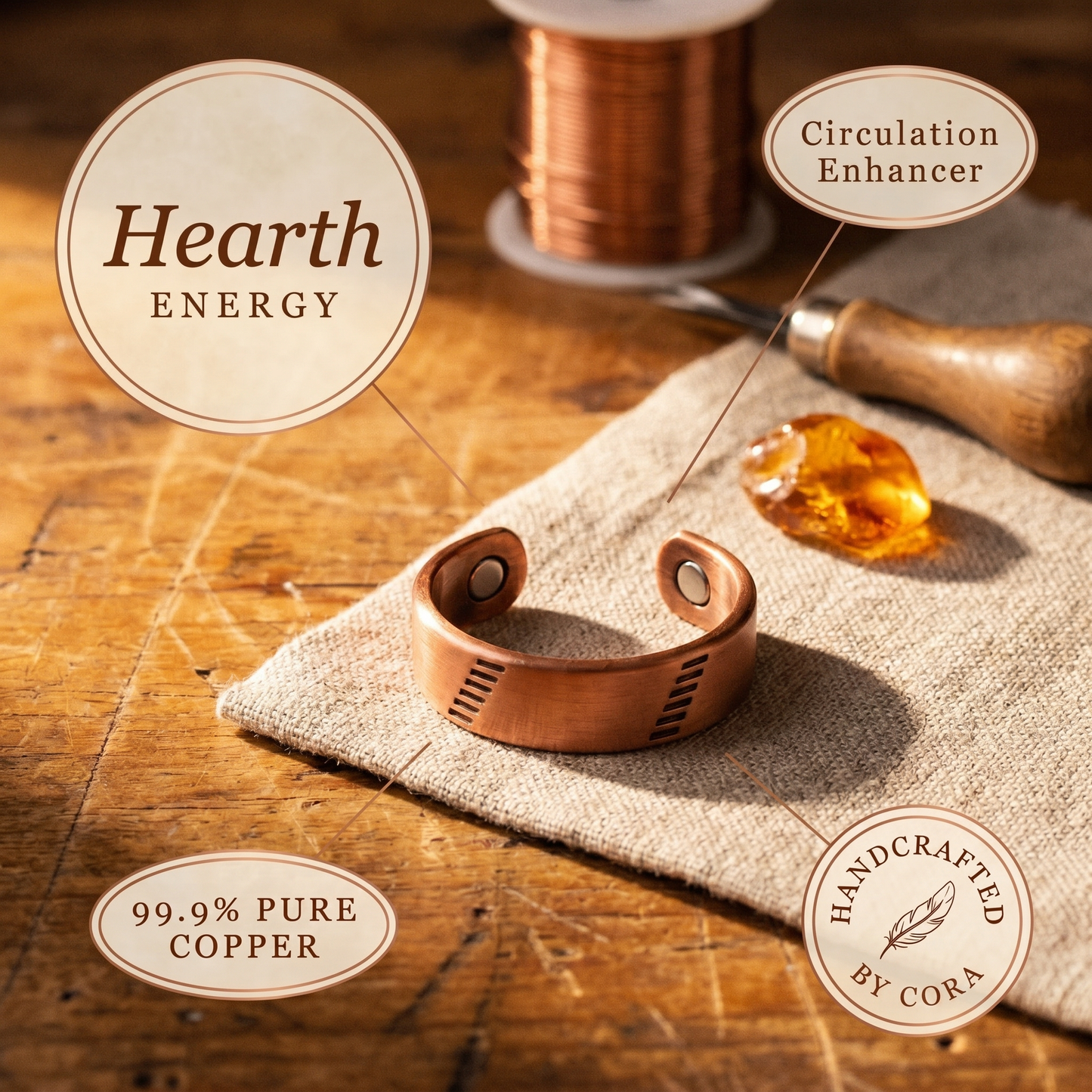 Cora's Hearth Copper Ring