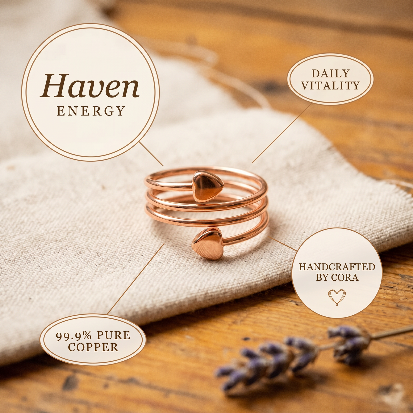 Cora's Haven Copper Ring