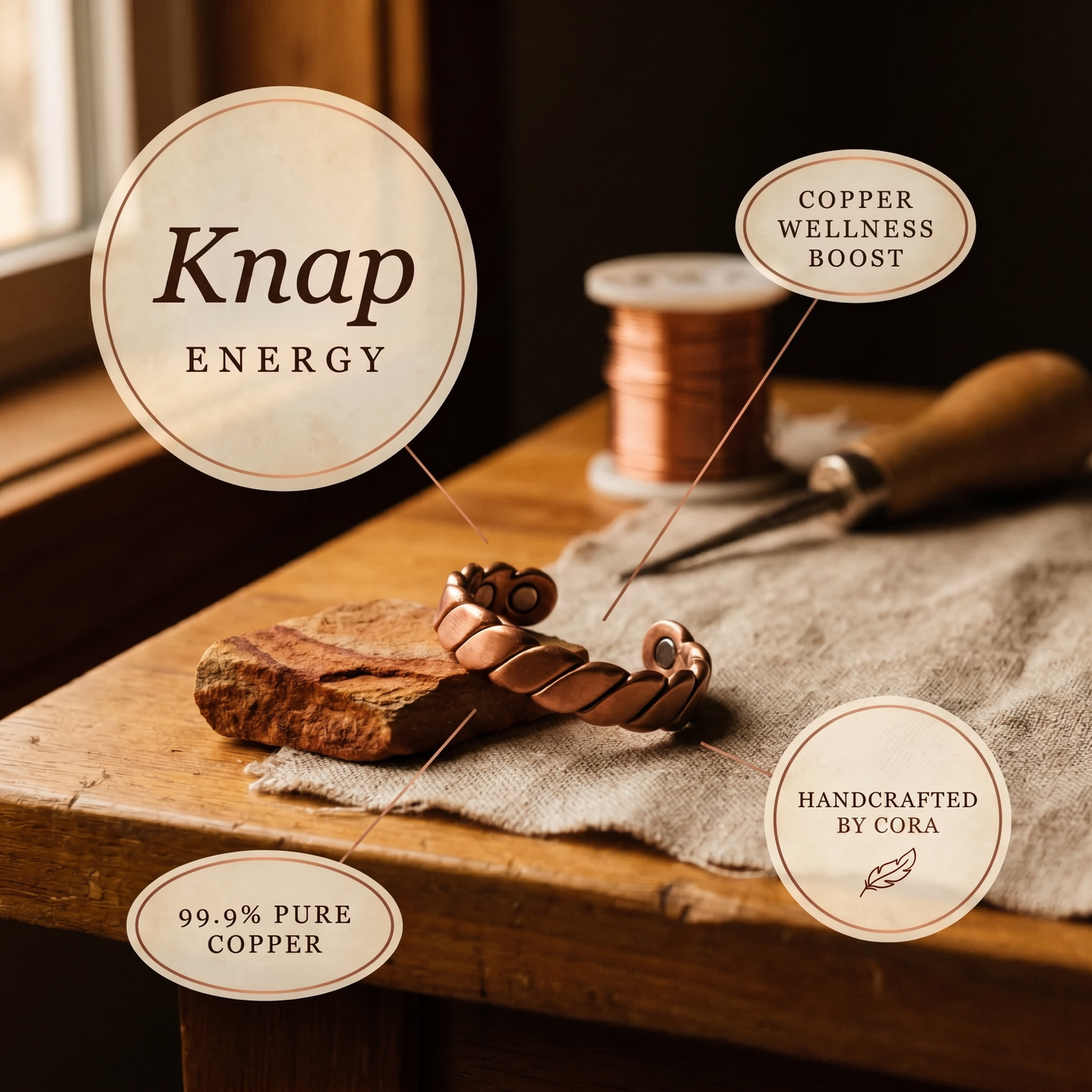 Cora's Knap Copper Ring