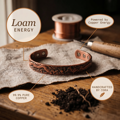 Cora's Loam Copper Bracelet