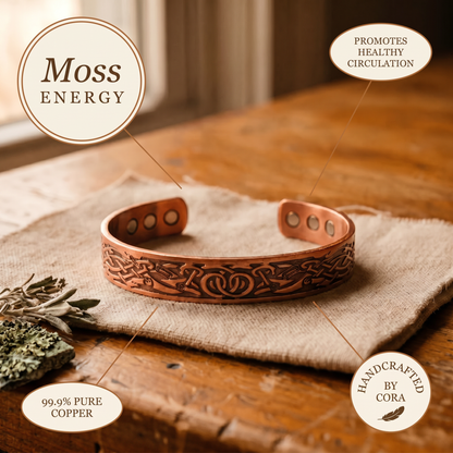 Cora's Moss Copper Bracelet