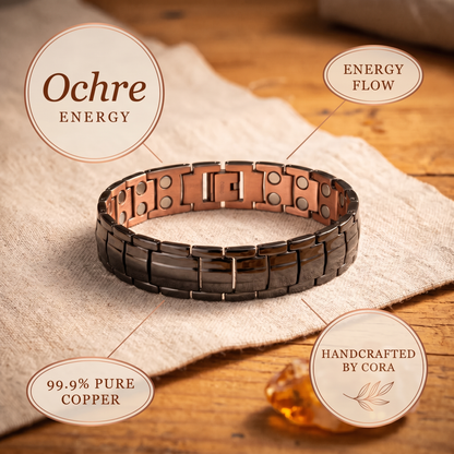 Cora's Ochre Men's  Copper Bracelet