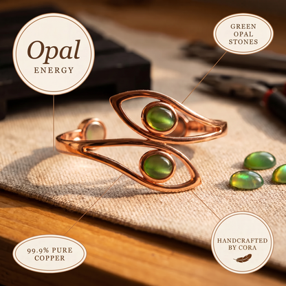 Cora's Opal Copper Bracelet