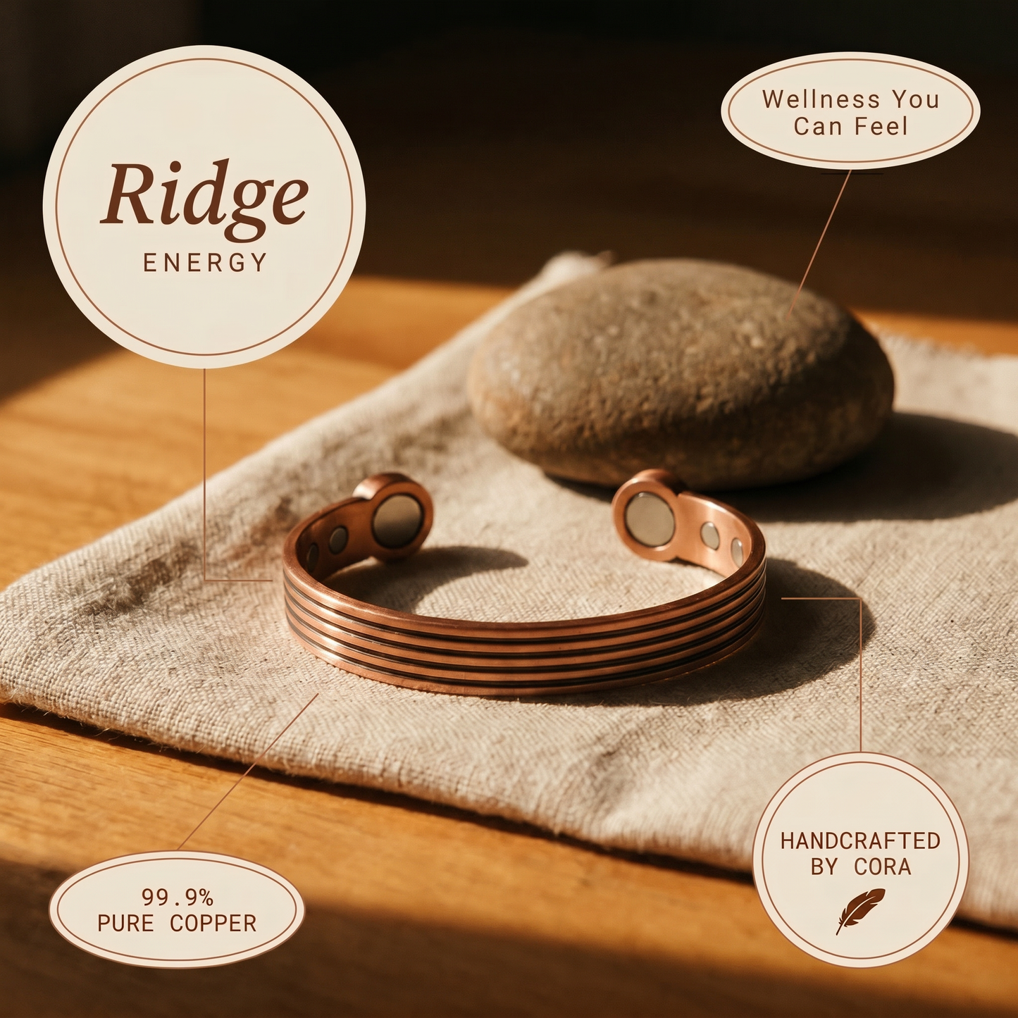 Cora's Ridge Copper Bracelet