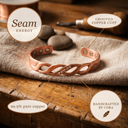 Cora's Seam Copper Bracelet