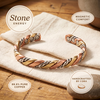 Cora's Stone Copper Bracelet