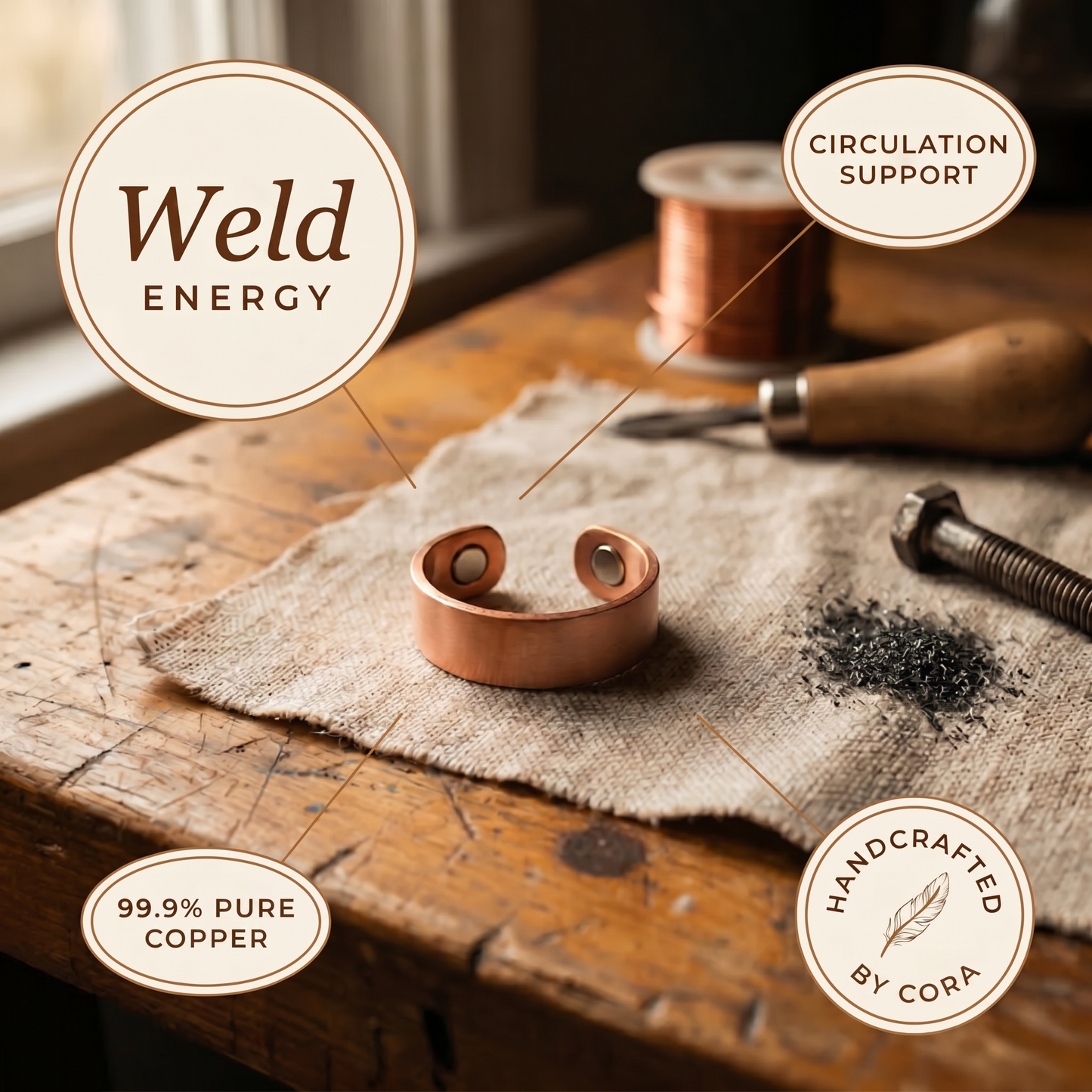 Cora's Weld Copper Ring