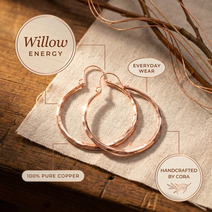 Cora's Willow Copper Earrings