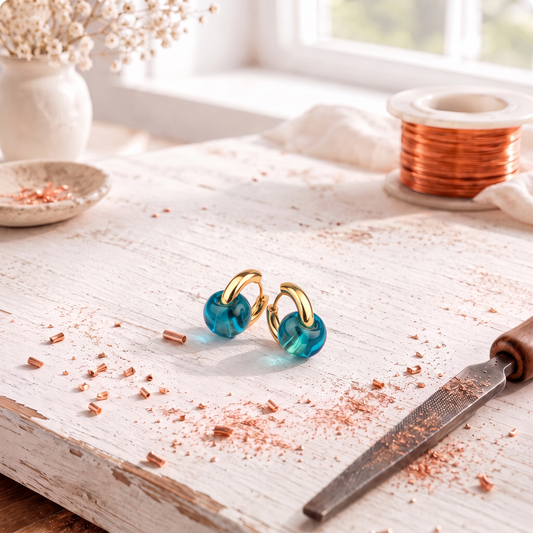 Alorin Prism Copper Earrings