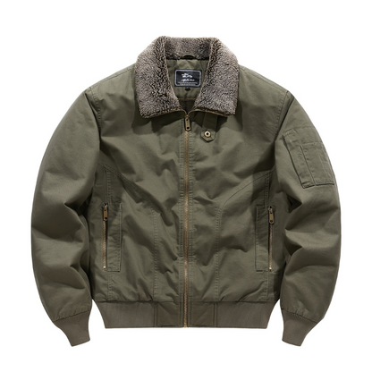Aiden | Men's Zip Up Collar Bomber Jacket