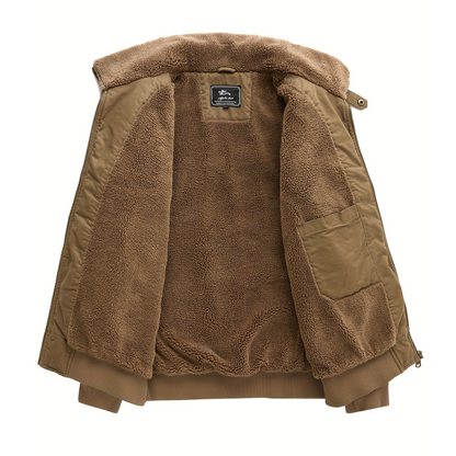 Aiden | Men's Zip Up Collar Bomber Jacket