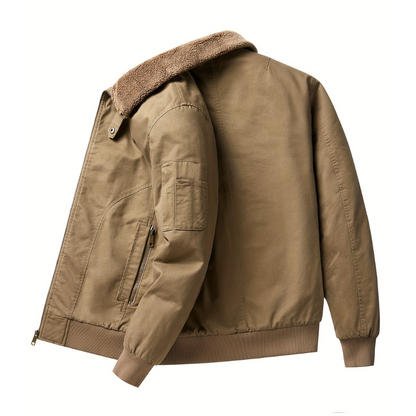 Aiden | Men's Zip Up Collar Bomber Jacket