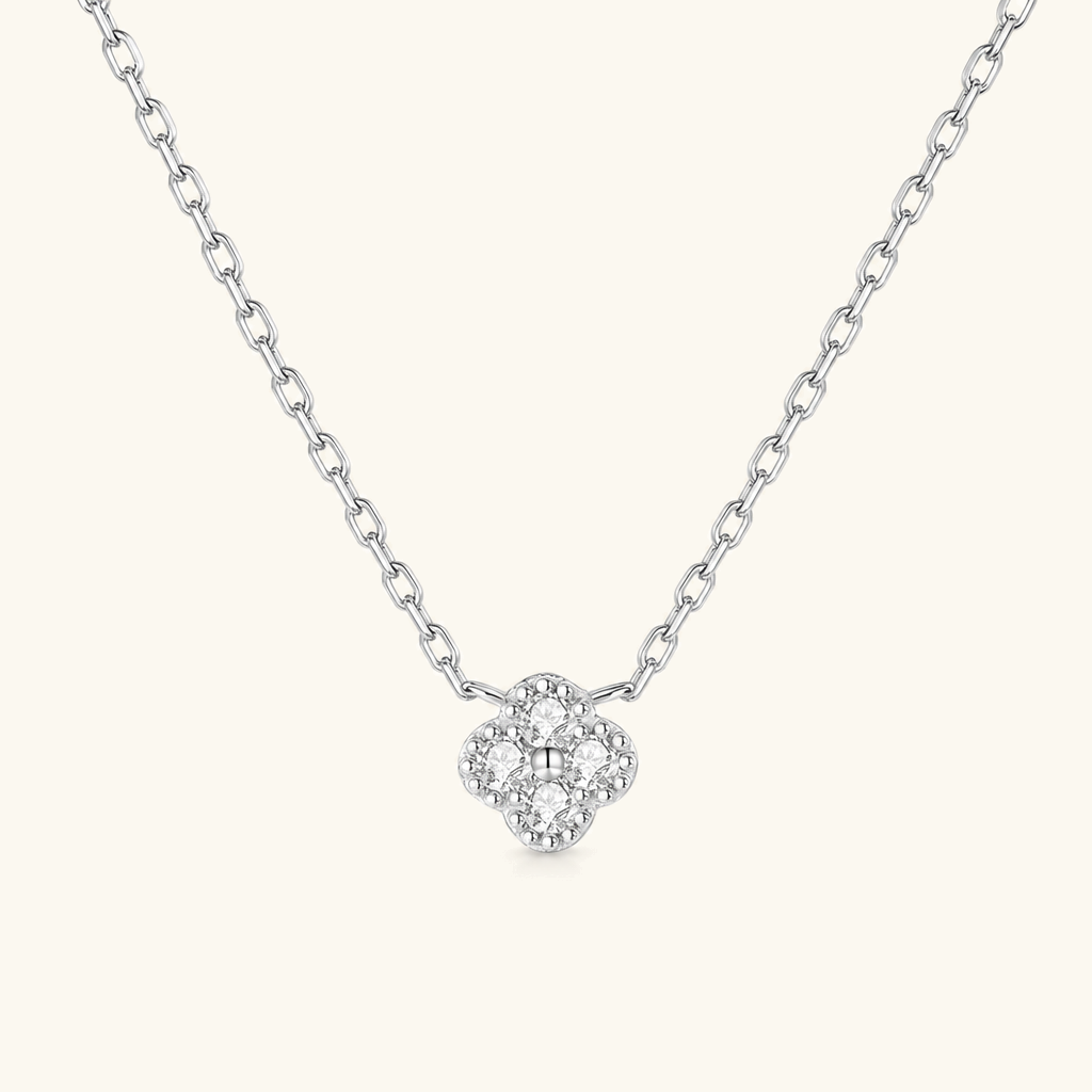 Fleur Diamond Clover Necklace
