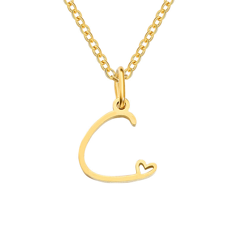 Sienna Initial Letter Necklace