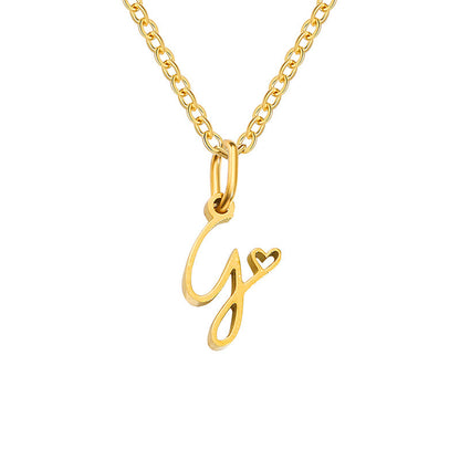 Sienna Initial Letter Necklace