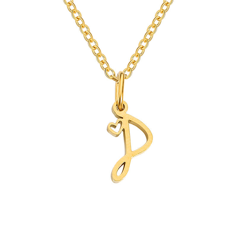 Sienna Initial Letter Necklace
