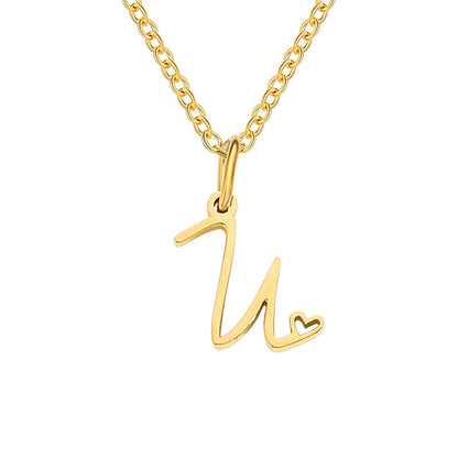 Sienna Initial Letter Necklace