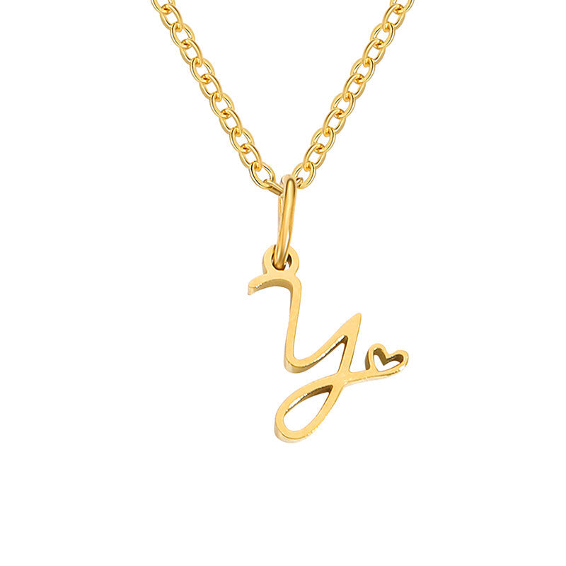Sienna Initial Letter Necklace